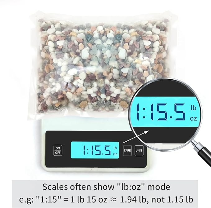 2 lbs Natural Mixed Color Pea Gravel Pebbles, 3/8 inch Decorative Rocks for Succulents, Pebbles for Indoor Plants, Vases, Aquarium Gravel, Top Dressing, Outdoor Decorative Stones