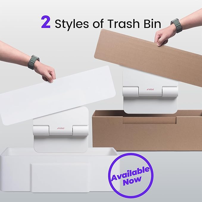 (Upgraded) Popur X5 Self Cleaning Cat Litter Box - Unique Open Top Split System - Automatic Litter Scooping Robot, Odor-Seal, 24 Inch Tray, 30-Day Capacity, 33 lbs. Load, 99% Leakproof (Cardboard Bin)