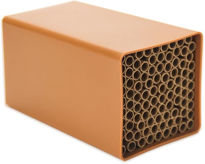 1 Set Cardboard Bee House Nesting Tubes - 6" Long X 5/16" Diameter Tube for Mason Solitary Bees - for Filling Insect Hotels and Bug Houses