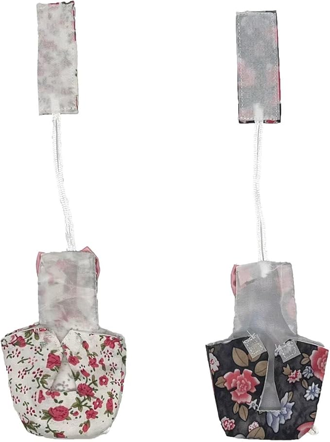 2 PCS Parrot Nappy Clothes Comfort Fit Pink&Balck Parrot Nappy Clothes for Parrots Cockatiels