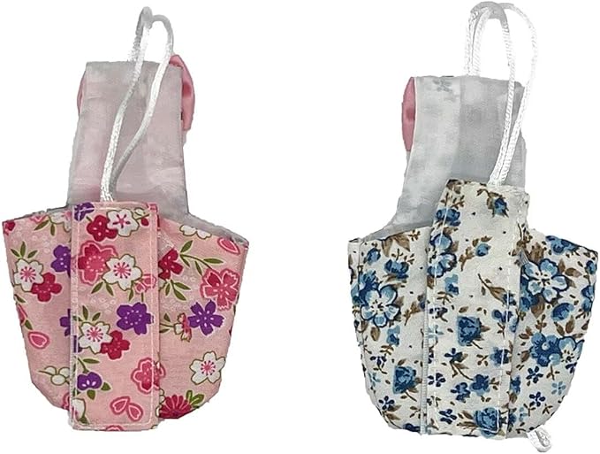 2 PCS Cute Birds Suit Parrots Holiday Reusable Pink&Blue Decoration Pet Bird Clothes for Parrot Pet Chicks