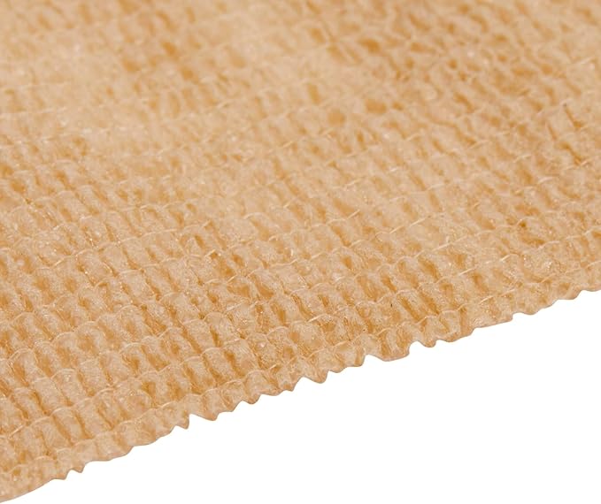 12-Rolls Self Adherent Bandage Wrap, Vet Tape - 3 in x 5 Yds Breathable, Elastic Cohesive Wrap Tape for Wrist, Swelling, Sports, Tattoo (Tan)