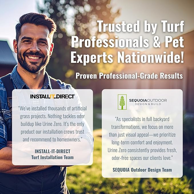 10X Concentrate – Professional Strength Pet Odor Eliminator | Bio-Enzyme Cleaner for Dog & Cat Urine | Makes 10 Gallons for Artificial Grass, Carpet, Patios & Kennels | Pet Safe