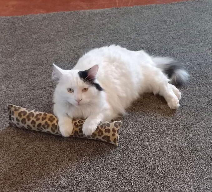 15" Catnip Cat Kicker Toys/Kitty Kick Sticks/Cat-Nip Kick Sticks (Leopard Print) (Kickers Filled with 1 oz Premium Canadian Catnip)