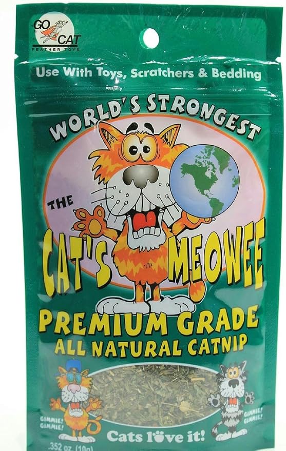 .352 Ounce The Cat's Meowee All Natural Premium Grade Cat Nip (Pack of 3)