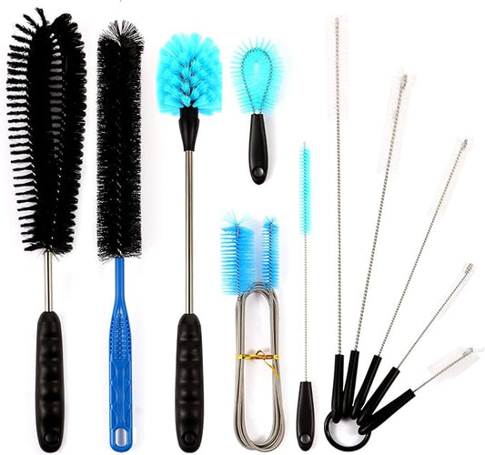 11 in 1 Fish Tank Aquarium Cleaning Brush Kit,Aquarium brushSutiable for Acrylic Fish Tank, and Plastic Fish Tank,Glass Fish Tank,Non Rusting,Fish Tank Cleaning Tools