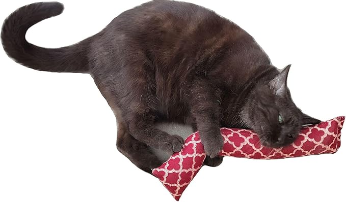 15" Catnip Cat Kicker Toys/Kitty Kick Sticks/Cat-Nip Kick Sticks (Rose Red) (Kickers Filled with 1 oz Premium Canadian Catnip)