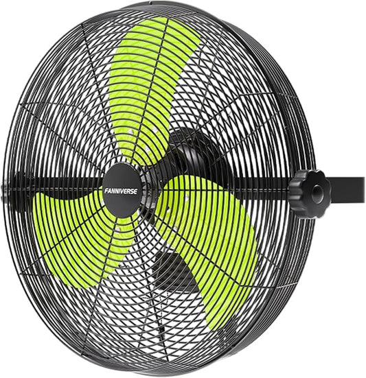 14 Inch Wall Fan Pro Series - Waterproof Motor High Velocity Wall Mount Fans for Commercial, Residential, Warehouse, Covered Patio, Shop, Garage, Barn 3 Speed 3000 CFM UL Safety Listed