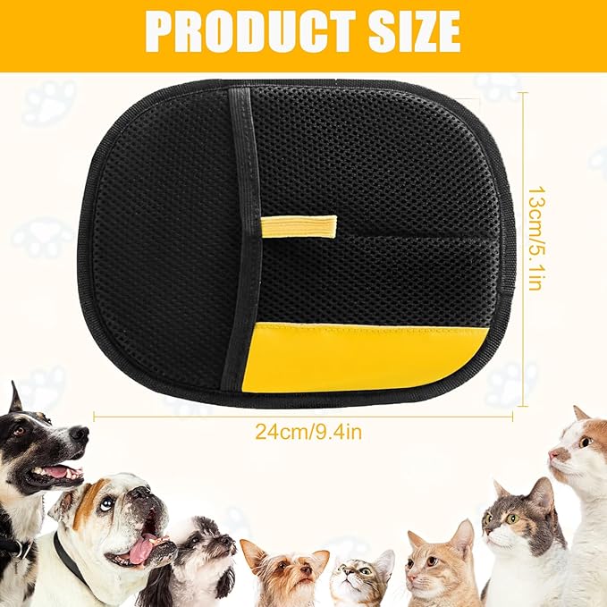 2025 Pet Hair Removal Glove for Cats & Dogs,3pcs Electrostatic Pet Hair Remover,Efficient Grooming Gloves for Pet Hair,Reusable Cat & Dog Hair Remover for Furniture,Couch,Curtain,Carpet