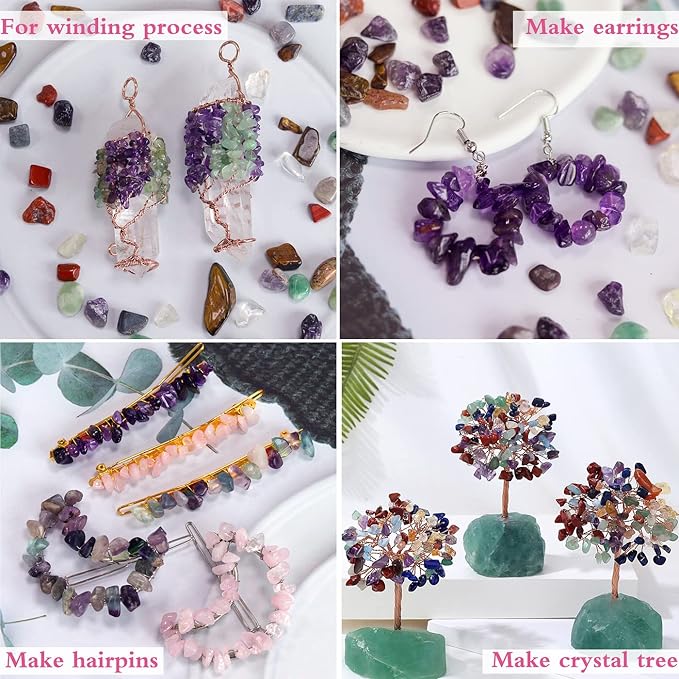 1lb Rose Quartz Aquarium Gravel Rocks Natural Tumbled Healing Crystal Chips Bulk Gemstones Tumbled Crushed Stones for Fountain Vase Filler Planters Decorative Fish Tank Potted Reiki Energy Balancing