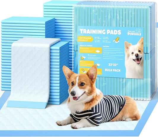 150-Pack Large Puppy Pads - 22'' x 22'' Pee Pads for Dogs Potty Training with Leak-Proof Quick-Dry Design, 6-Layer Dog Pads Large, Blue
