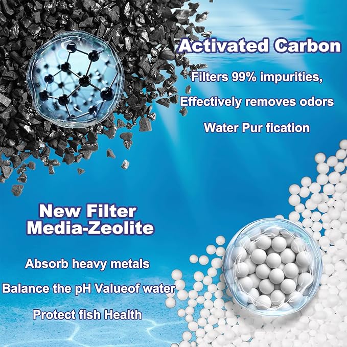 10 Pack Small Filter Cartridges for Aqueon,Small Fish Tank Replacement Filter for Aqueon QuietFlow E Internal Power Filter Size 10 and MiniBow Aquarium Filters Size 1, 2.5 and 5 Gallon