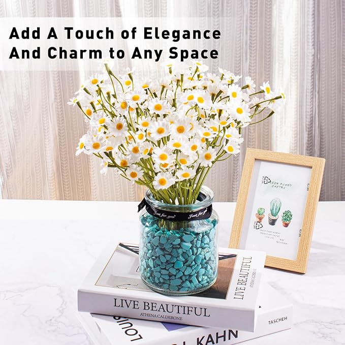 0.88 Lb Turquoise Aquarium Gravel Rocks Betta Fish Tank Pebbles, Polished Tumbled Crystals Stones Crushed Quartz Chips for Crafts, Fish Turtle Tank and Home Decoration