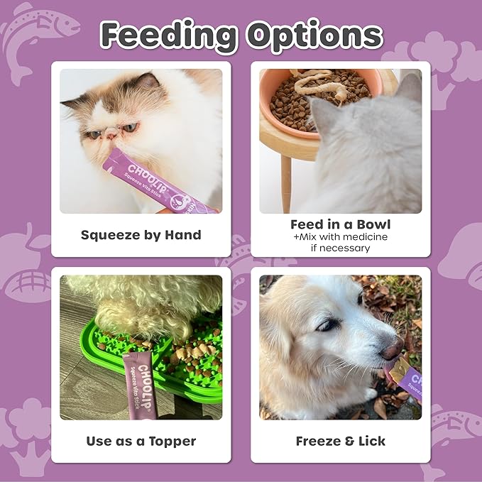 Grab & Go Squeeze Vita Stick Lickable Treats for Dogs & Cats. 49 Coat Support Sticks with Essential multivitamins. Soft and Tasty Paste for All Life Stages, Supporting Coat Health