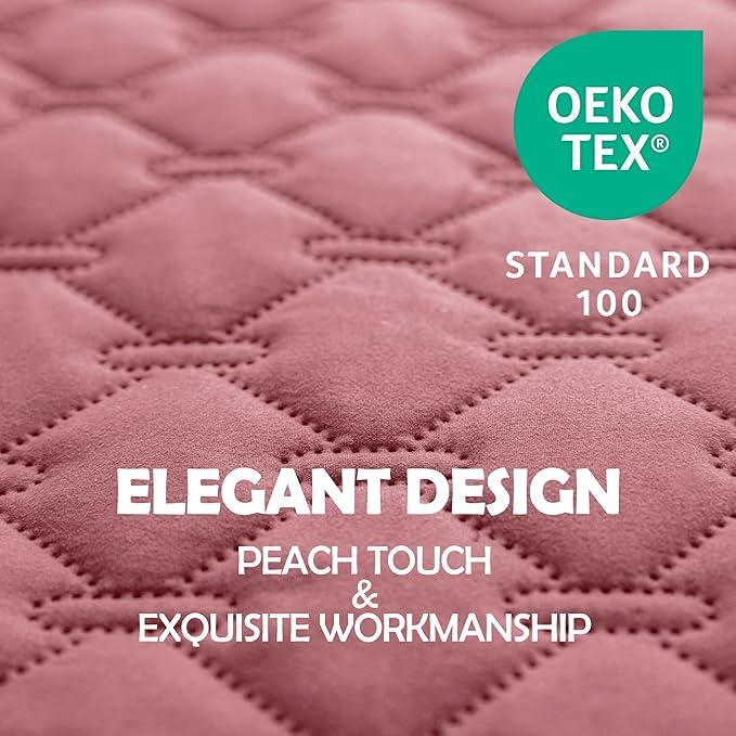 gogobunny 3X Stronger Waterproof Pet Blanket, Scratch Proof Furniture Protector for Dogs Cats, Reversible Cover 30x70 Inch, Dark Pink/Light Pink