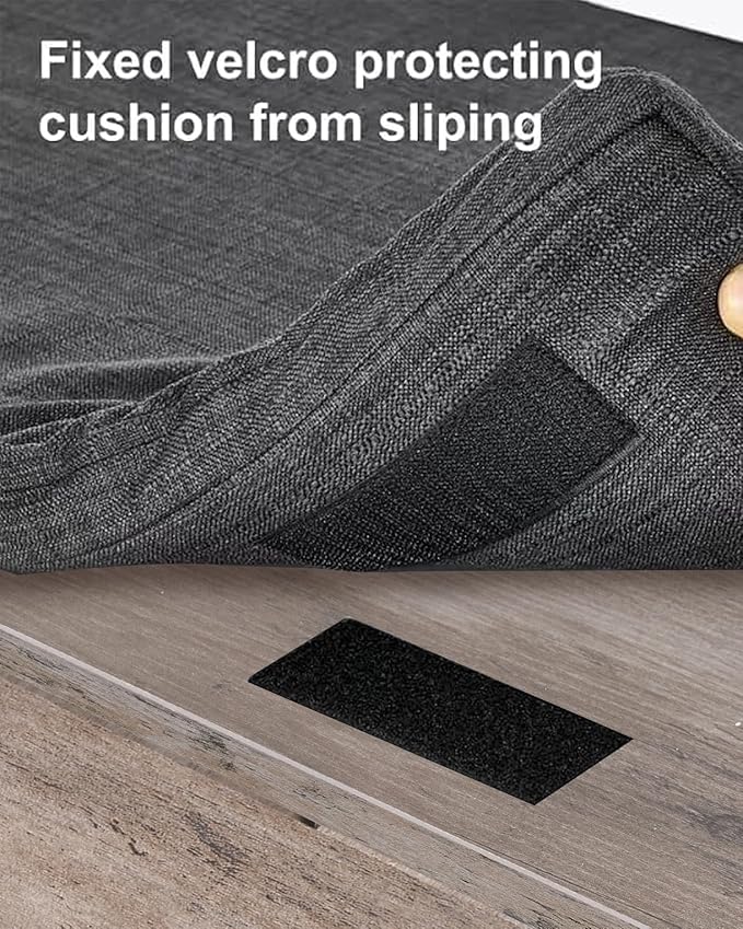 2-Tier Storage Bench, Shoe Bench with Thickened Padded Seat Cushion, Entryway Bench with 4 Doors, Adjustable Shelf, 13.8" D x 45.3" W x 18.5" H, for Entryway, Living Room, Bedroom, Greige